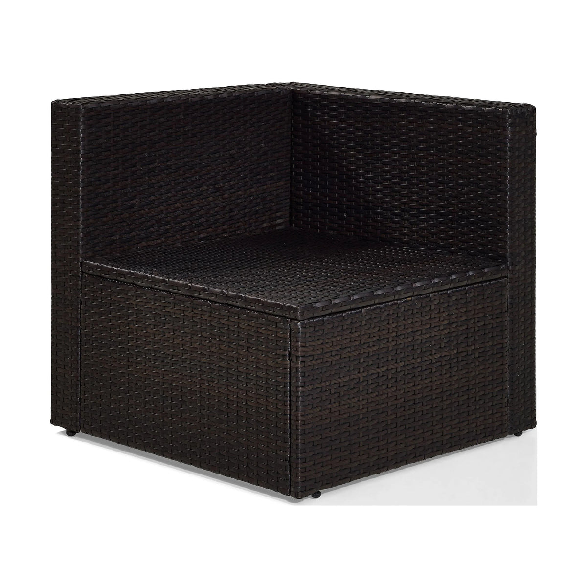 Brown Wicker Corner Patio Chair L346