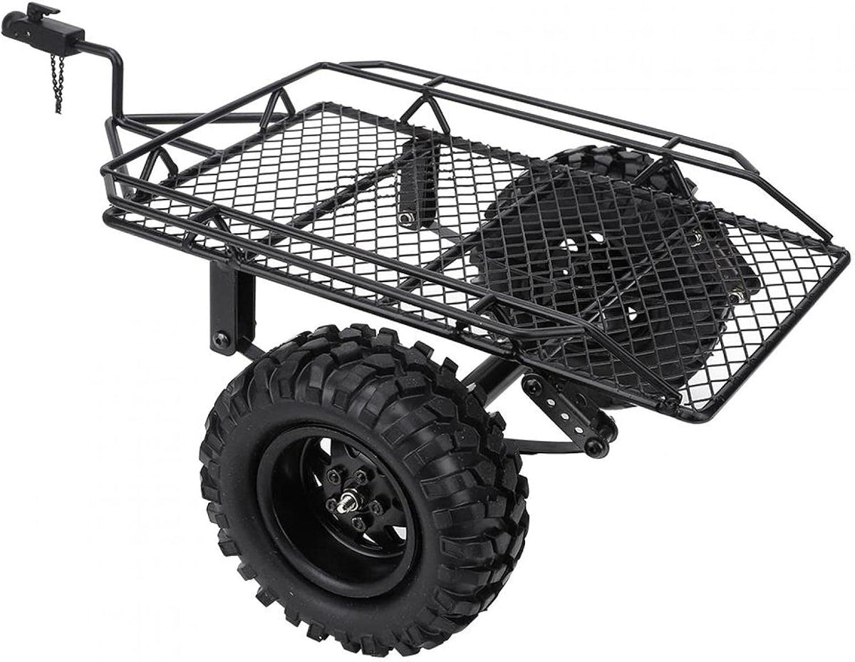 Metal RC Bucket Trailer Toy Set, Black, Pack of 2 U25828