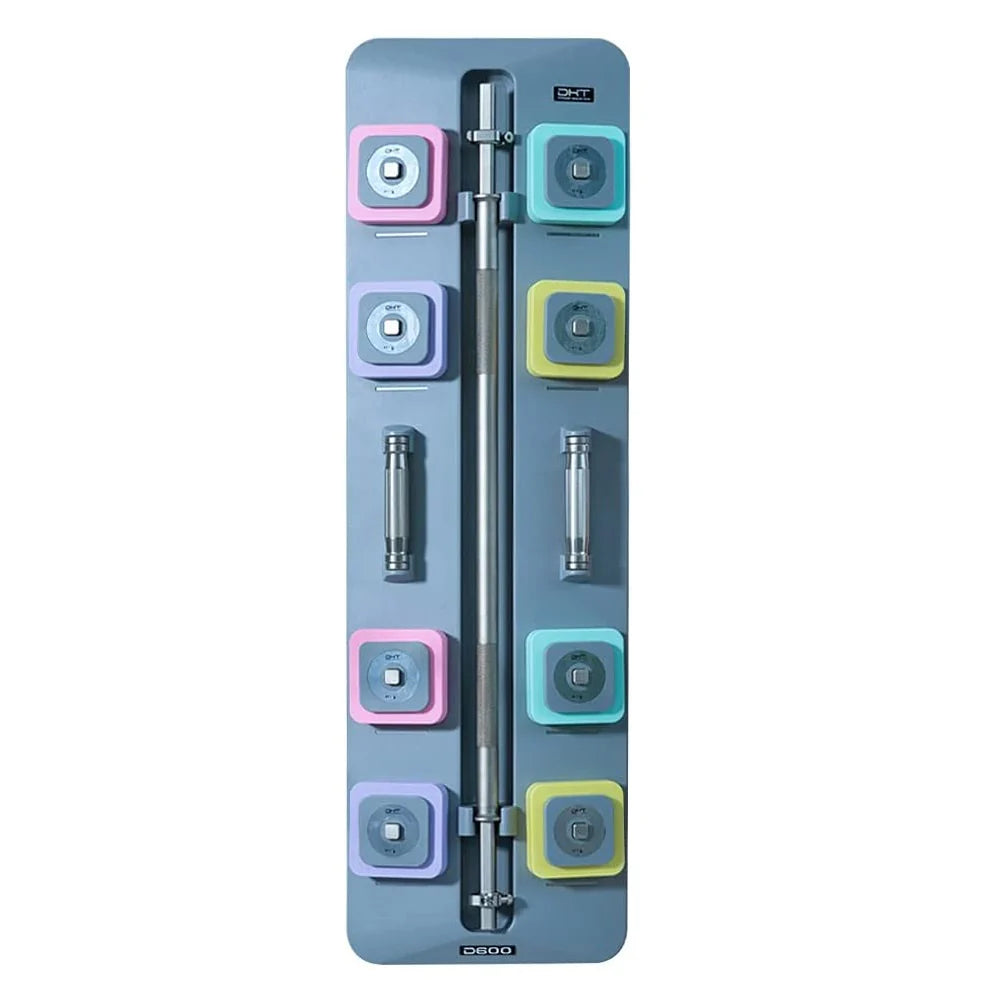 Adjustable Wall Mount Dumbbell & Barbell Set N78330