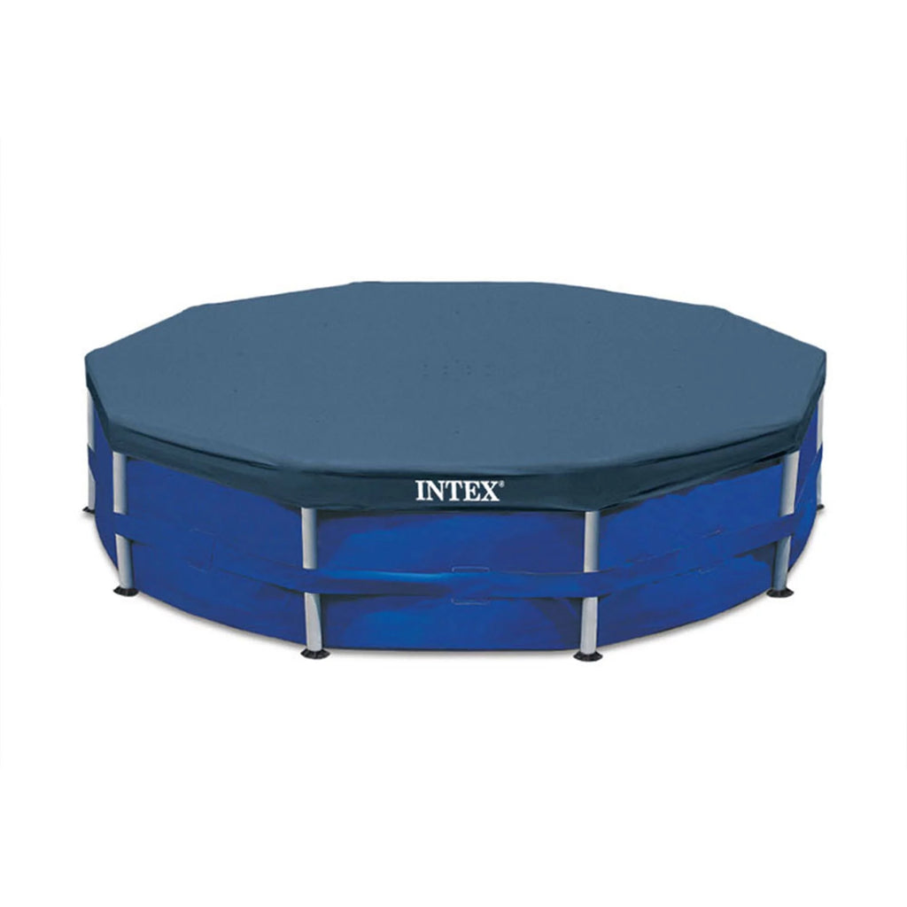 Round Metal Frame Above Ground Swimming Pool with Cover V77165