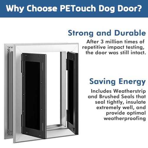 Aluminum Pet Door with Double Panels A4492