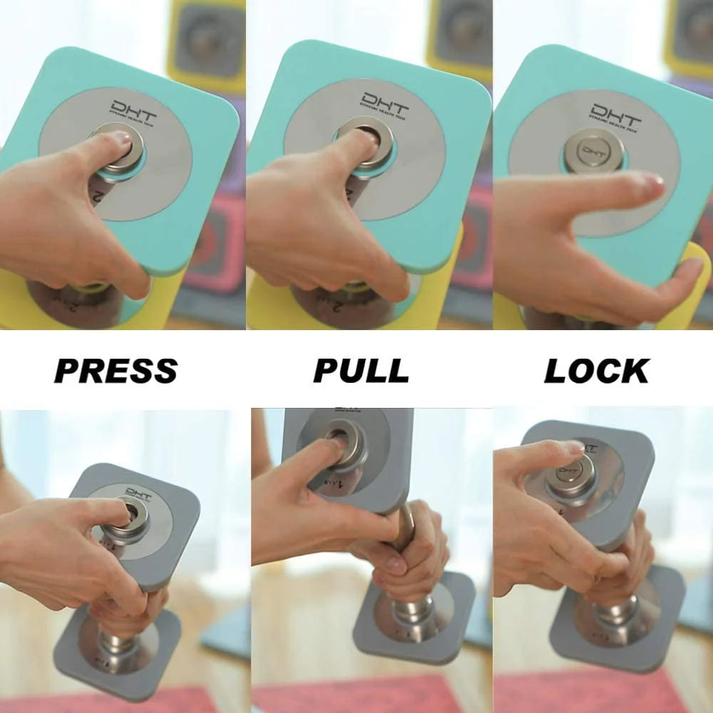 Adjustable Wall Mount Dumbbell & Barbell Set N78330