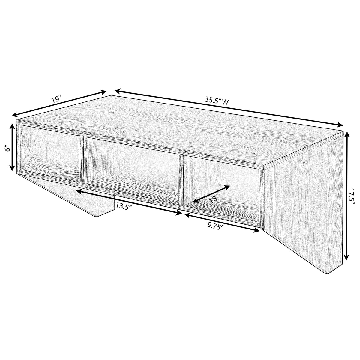Wall Mounted Home Office Furniture Set C68957