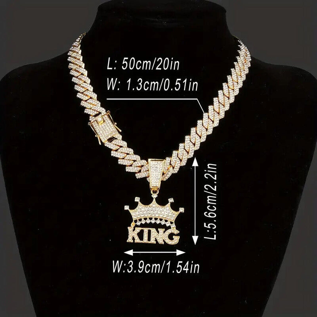 Iced Cubic Zirconia Chain Necklace H36967