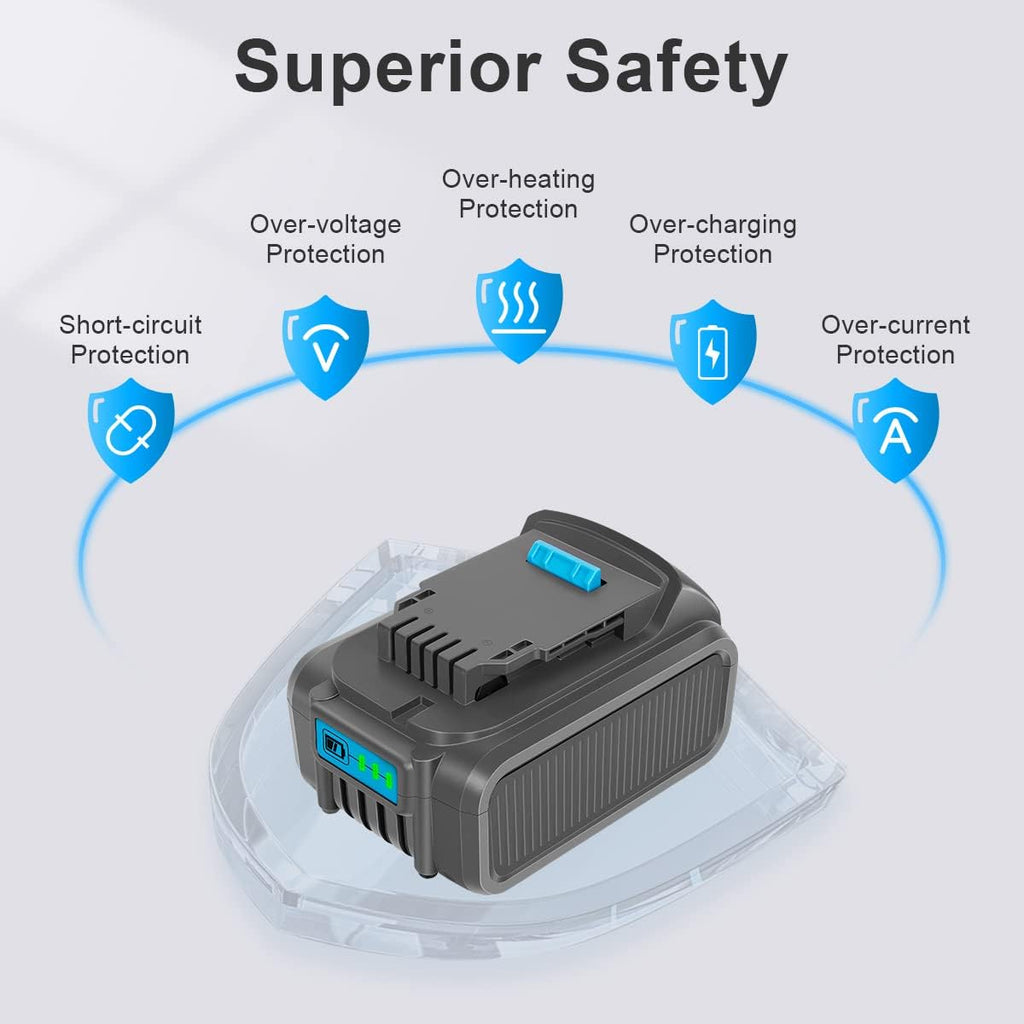 20V 6.0Ah Battery with LED Indicator W53148