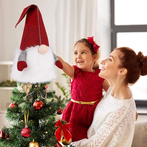 25 Inch Plush Gnome Christmas Tree Topper D714