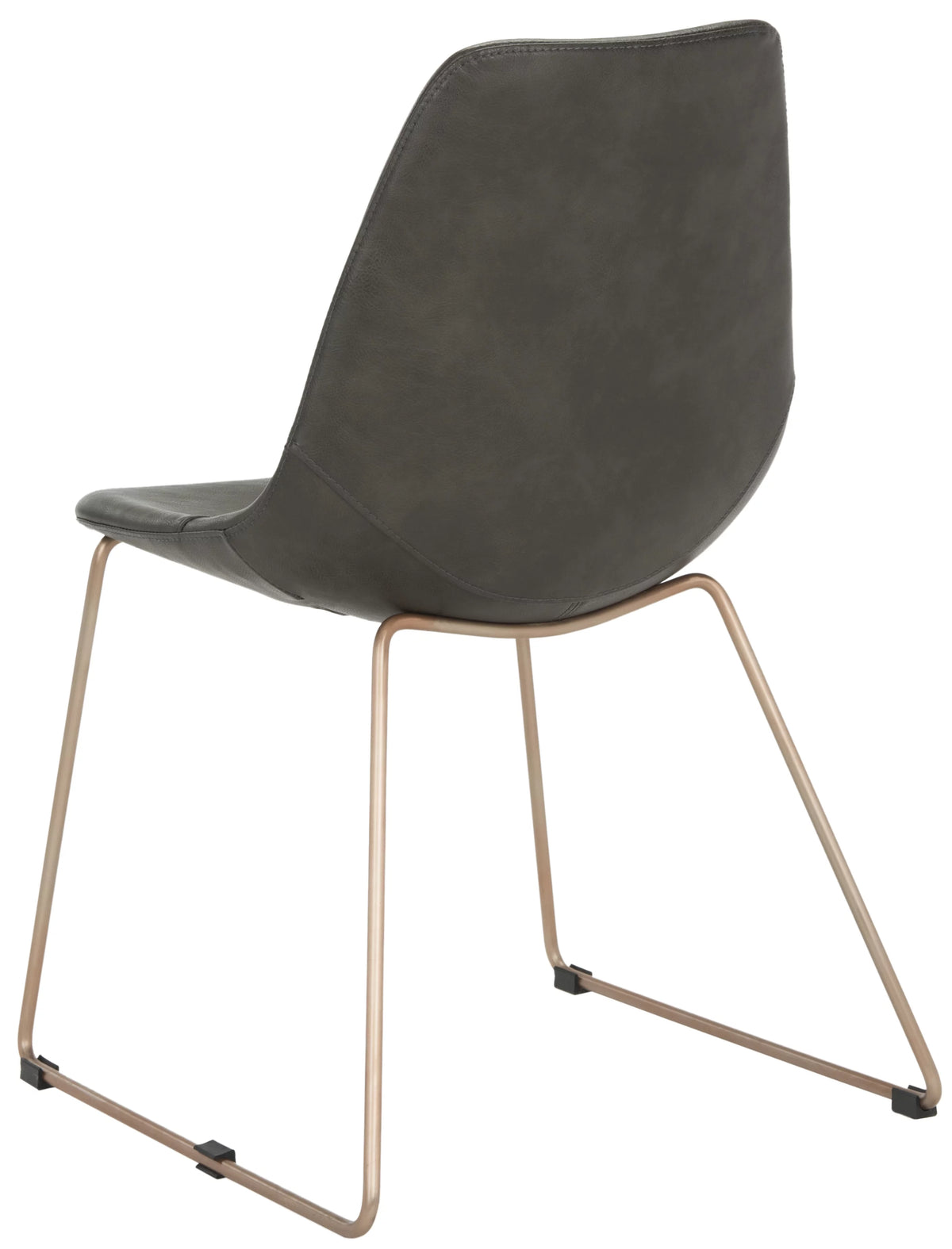 Grey Leather Dining Chair Set of 2 R6558