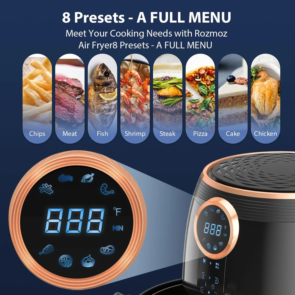 5.2-Qt 8 in 1 Digital Touchscreen Air Fryer J24739
