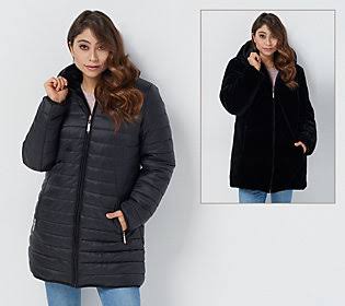 Reversible Faux Fur Water Resistant Jacket C621