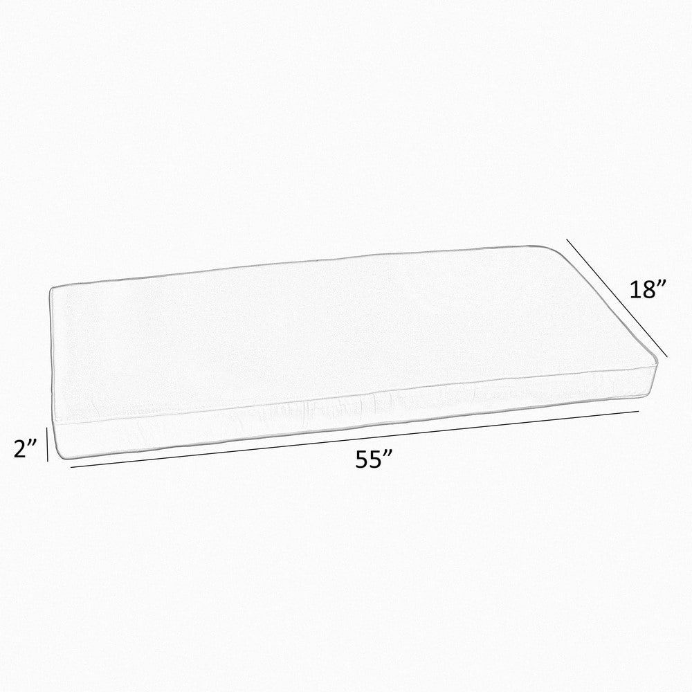 Indoor/Outdoor Bench Cushion 56 in x 19.5 in Z554727