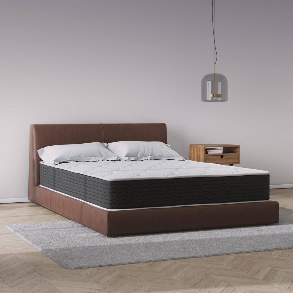 Queen Encased Coil and Memory Foam Hybrid Mattress O8873