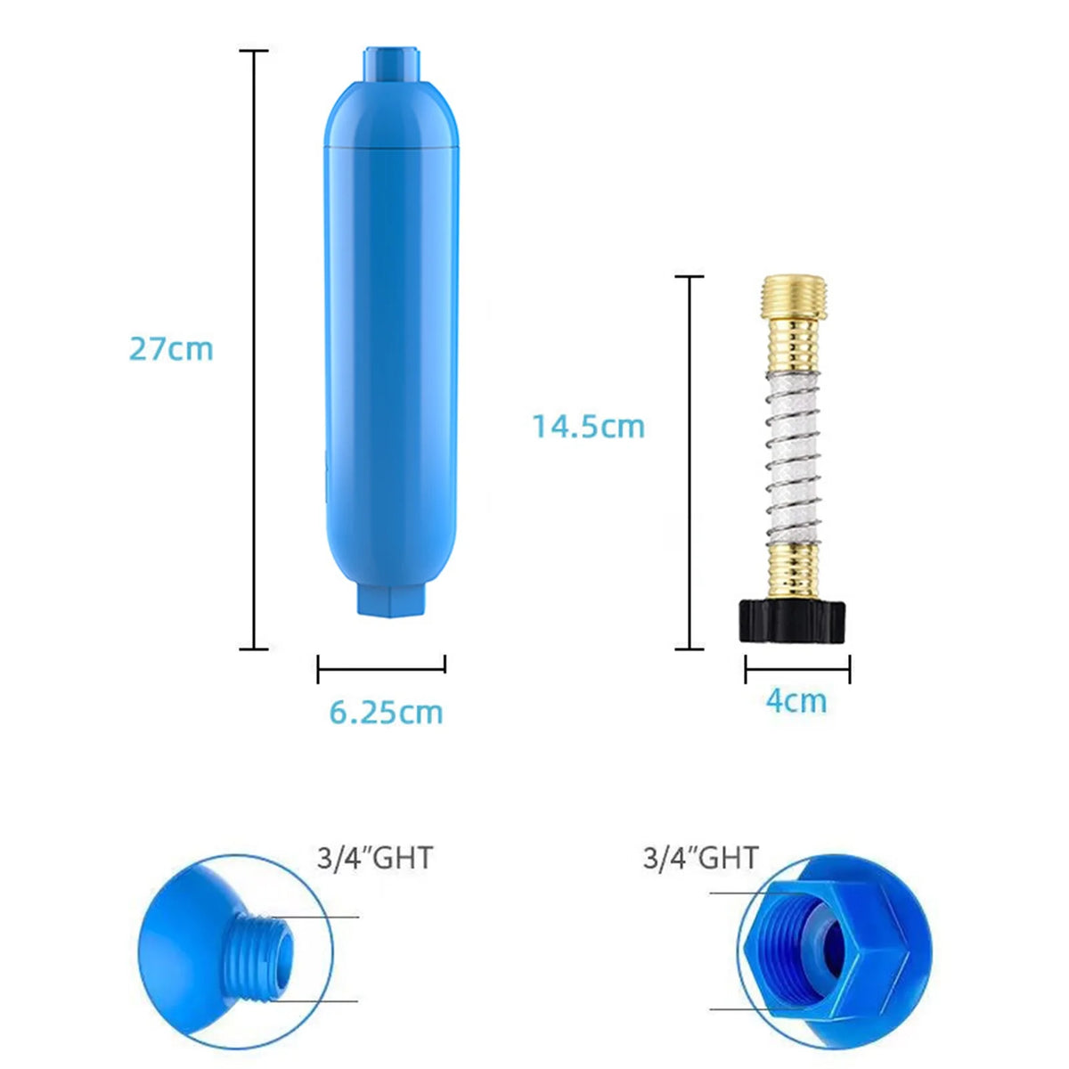 RV Inline Water Filter with Flexible Hose Protector I148311