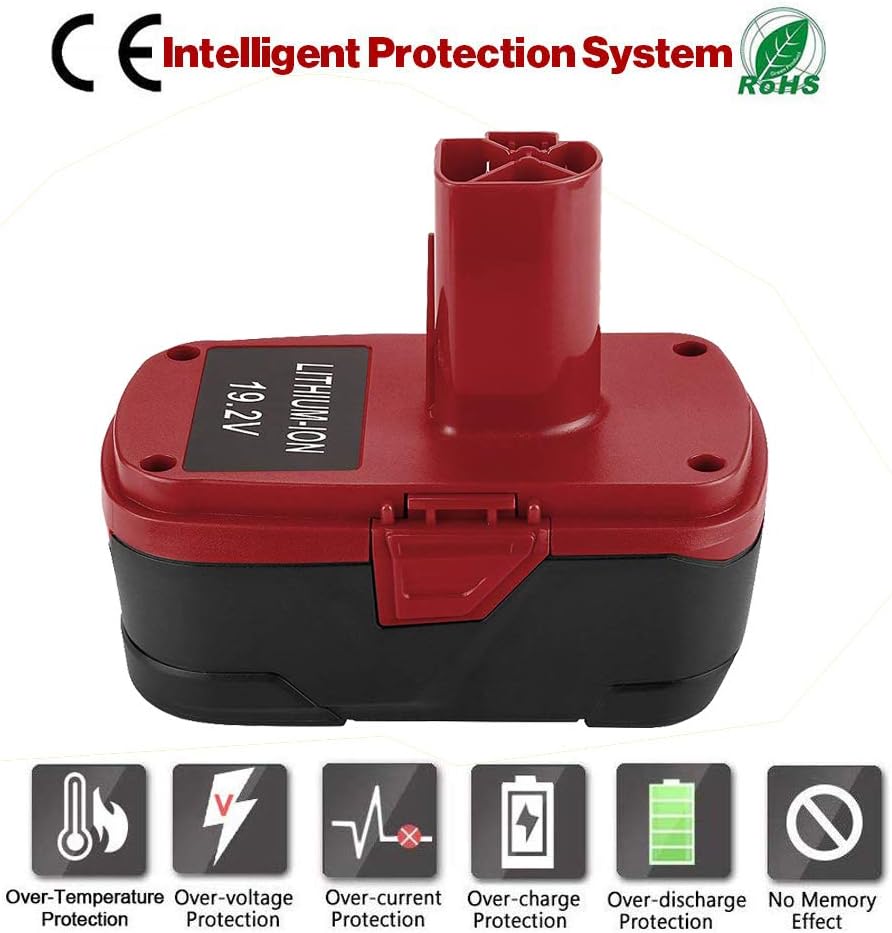 6000mAh 19.2V Lithium Battery 2 Pack V614655