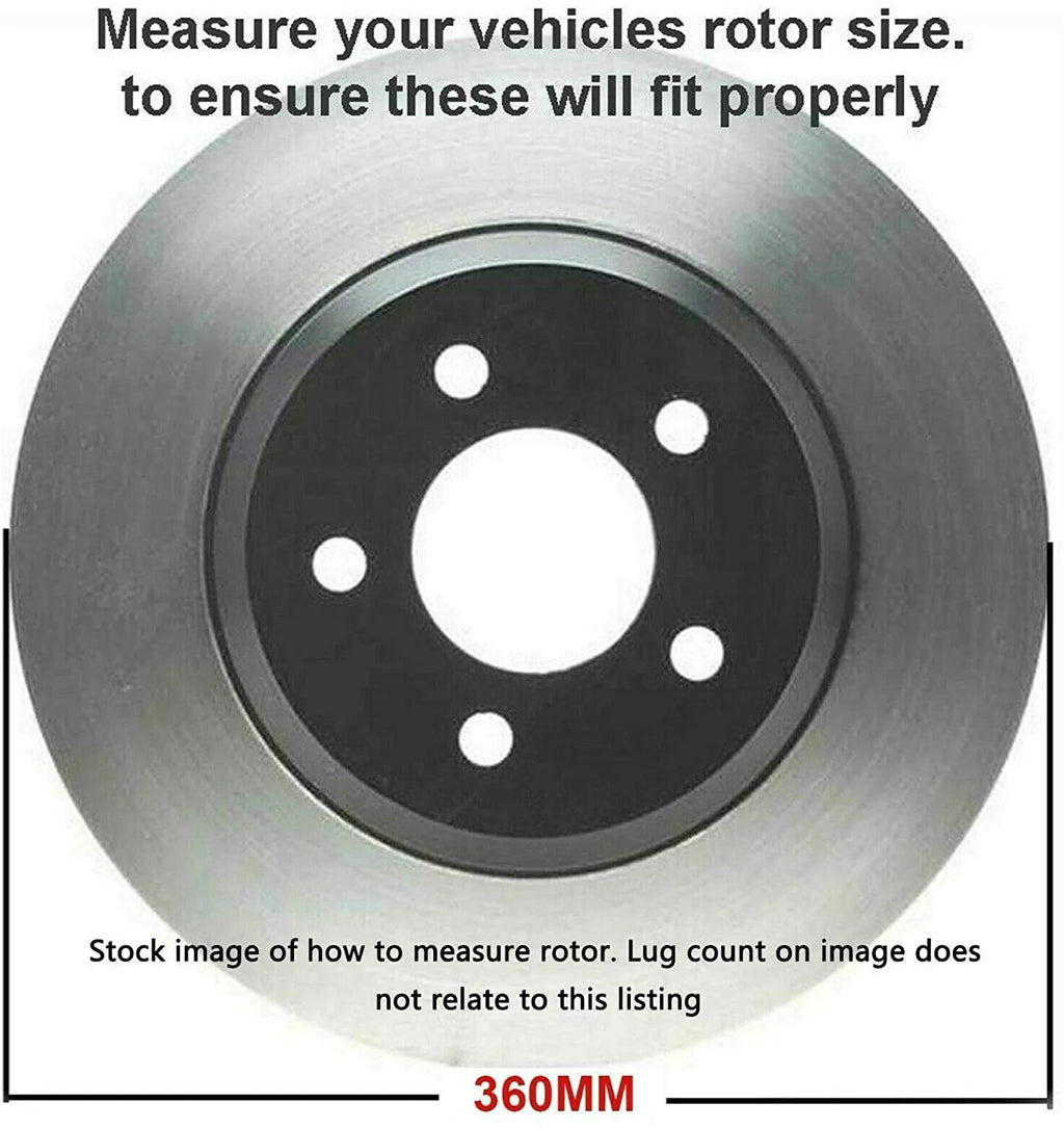 Front Drilled Slotted Brakes and Rotors Brake Pads N96761