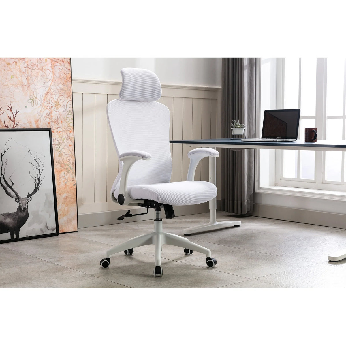 Blue Mesh Swivel Office Chair F7038