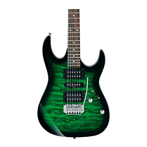Transparent Green Burst 6 String Solid-Body Electric Guitar L3950
