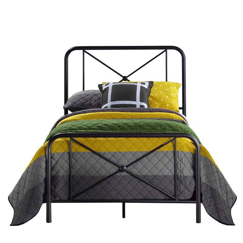 Black Metal Twin Bed T6219