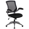 Black Mid-Back Mesh Swivel Desk Chair W961