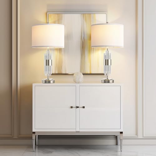 Gold Table Lamp with USB A+C Ports Set of 2 M9807