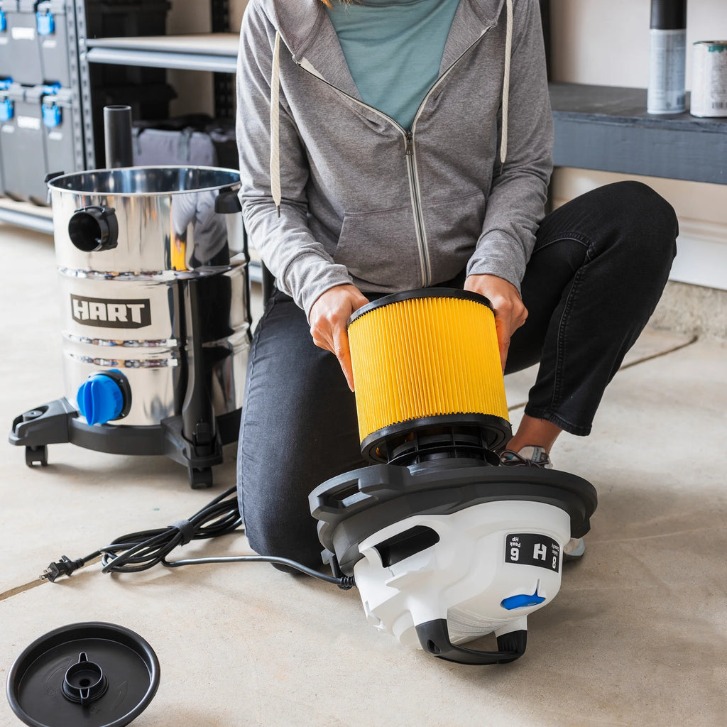 6 Gallon 5 Peak HP Stainless Steel Wet/Dry Vacuum X5361