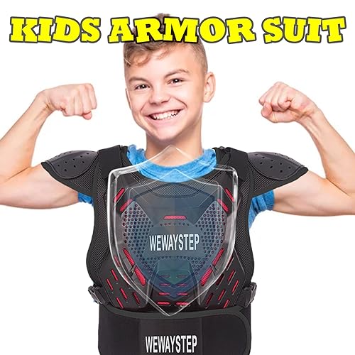 Kids Chest Protector Motocross Motorcycle Protective Gear Body Armor Vest Knee Pads Elbow Pads D344