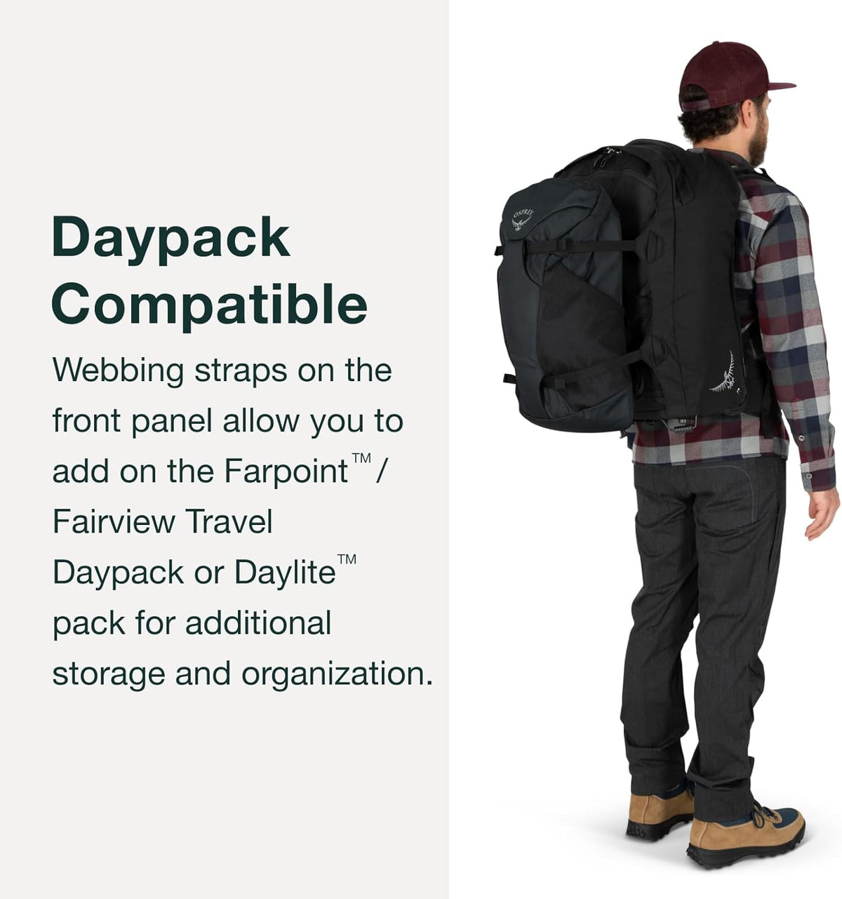 Black 65L Wheeled Travel Pack F347990