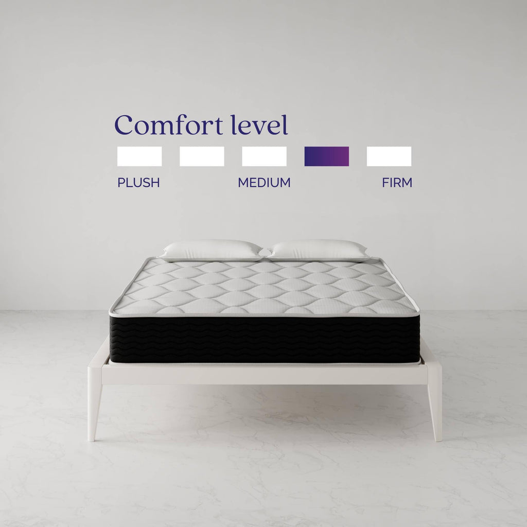 Queen Encased Coil and Memory Foam Hybrid Mattress O8873