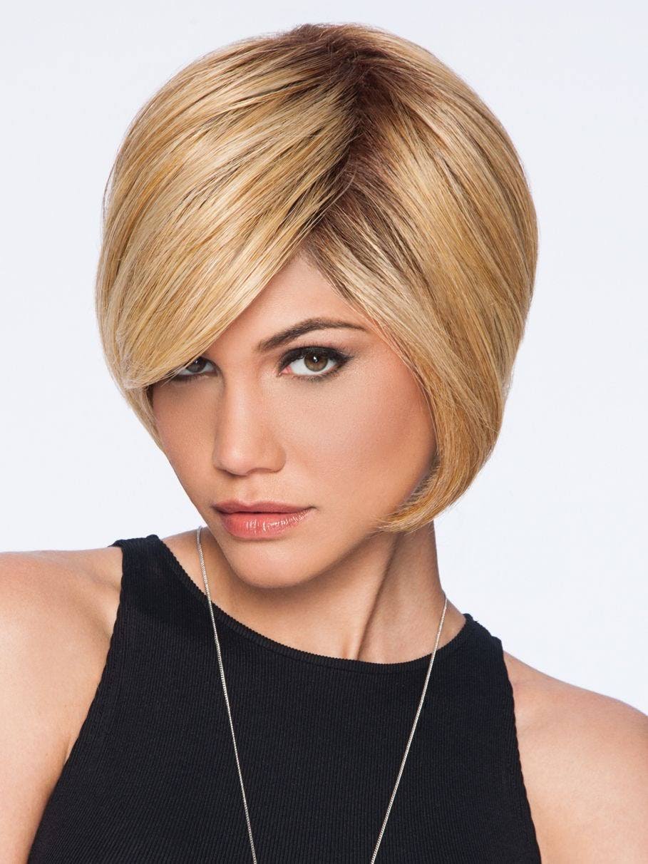 Glazed Auburn Plus Synthetic Layered Bob Wig Y956515