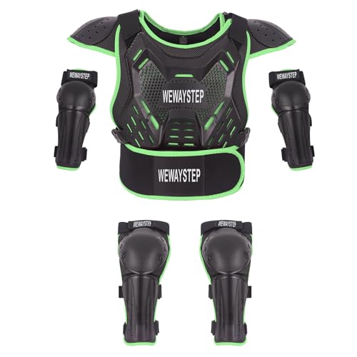 Kids Chest Protector Motocross Motorcycle Protective Gear Body Armor Vest Knee Pads Elbow Pads D344