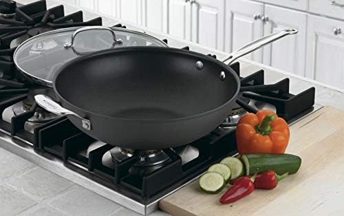 12-1/2-Inch Nonstick Hard-Anodized Stir Fry with Cover Pack of 2 N52050
