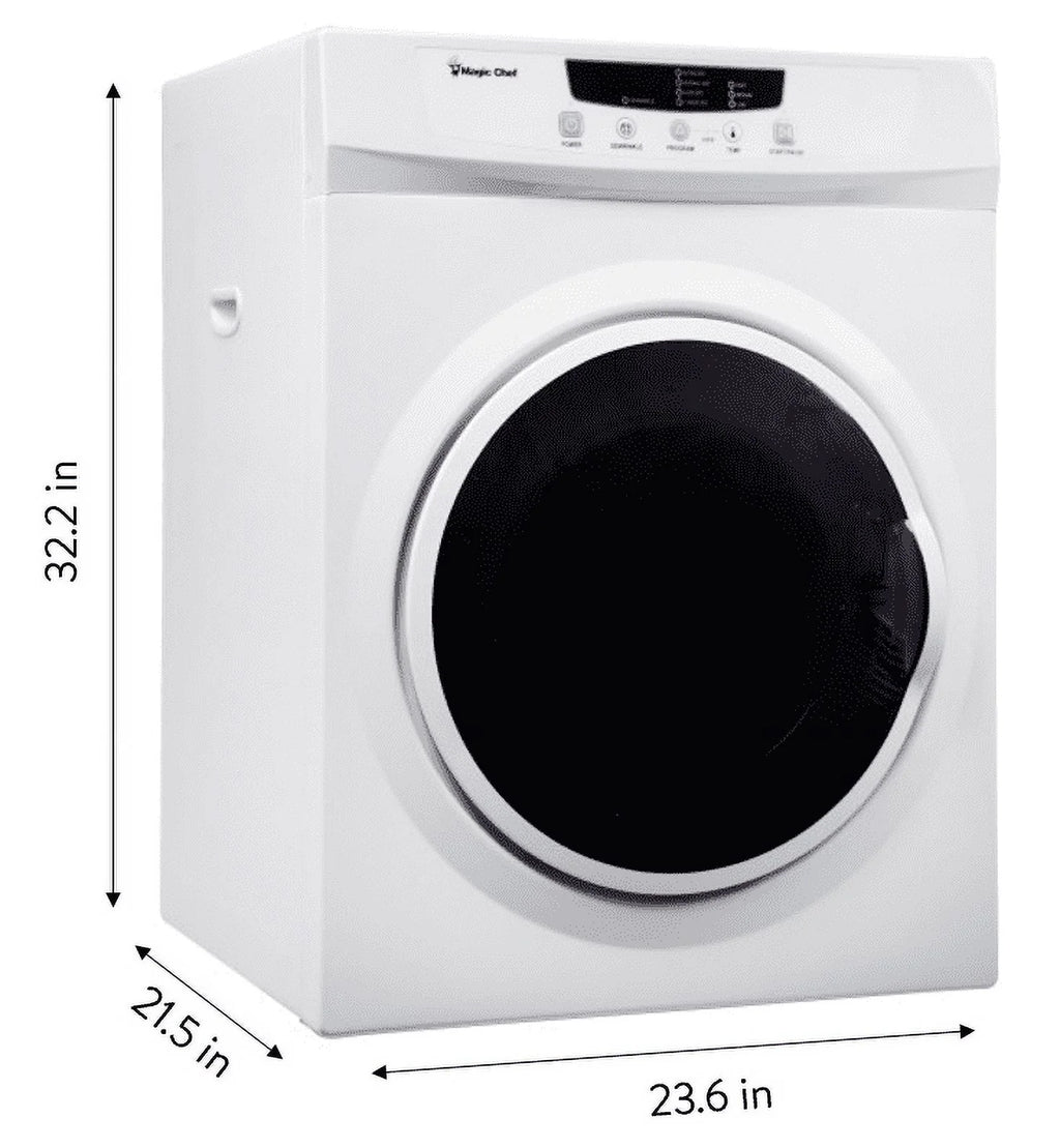 3.5 cu. ft. Compact Electric Dryer, White V374