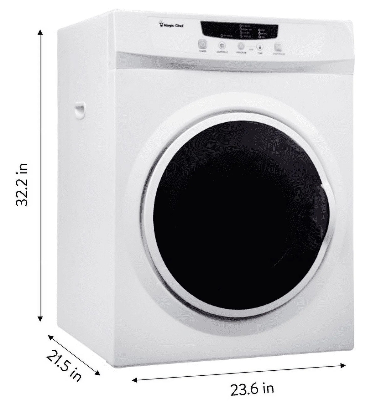 3.5 cu. ft. Compact Electric Dryer, White V374
