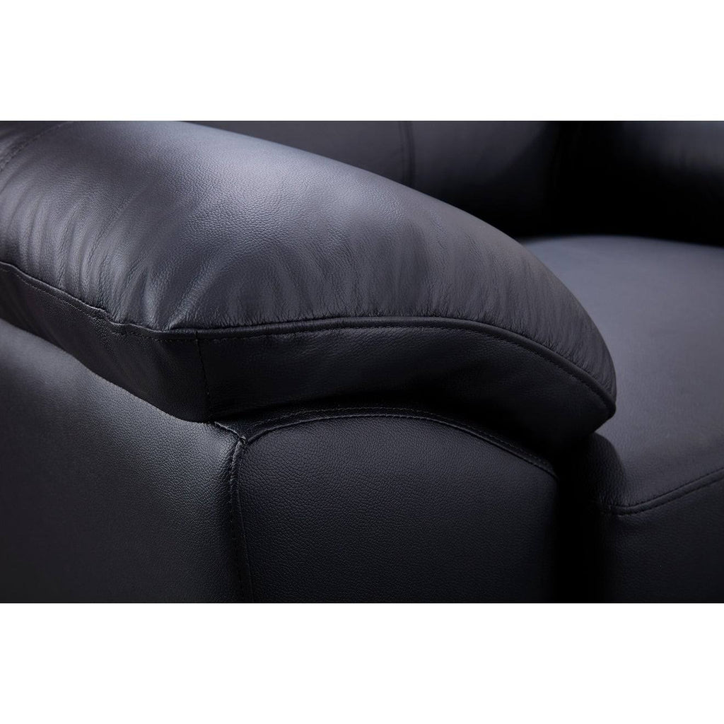 White Leather Accent Chair P61694