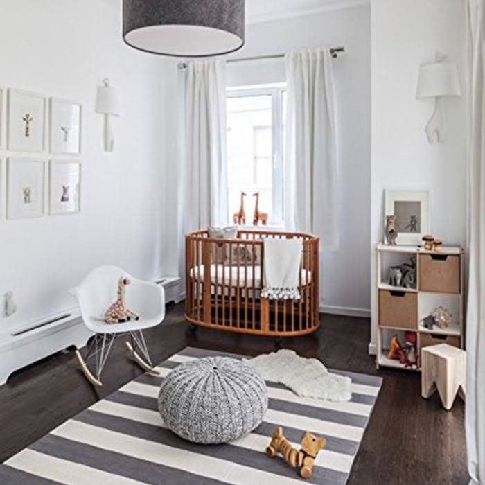 Light Gray Rocking Chair J50216