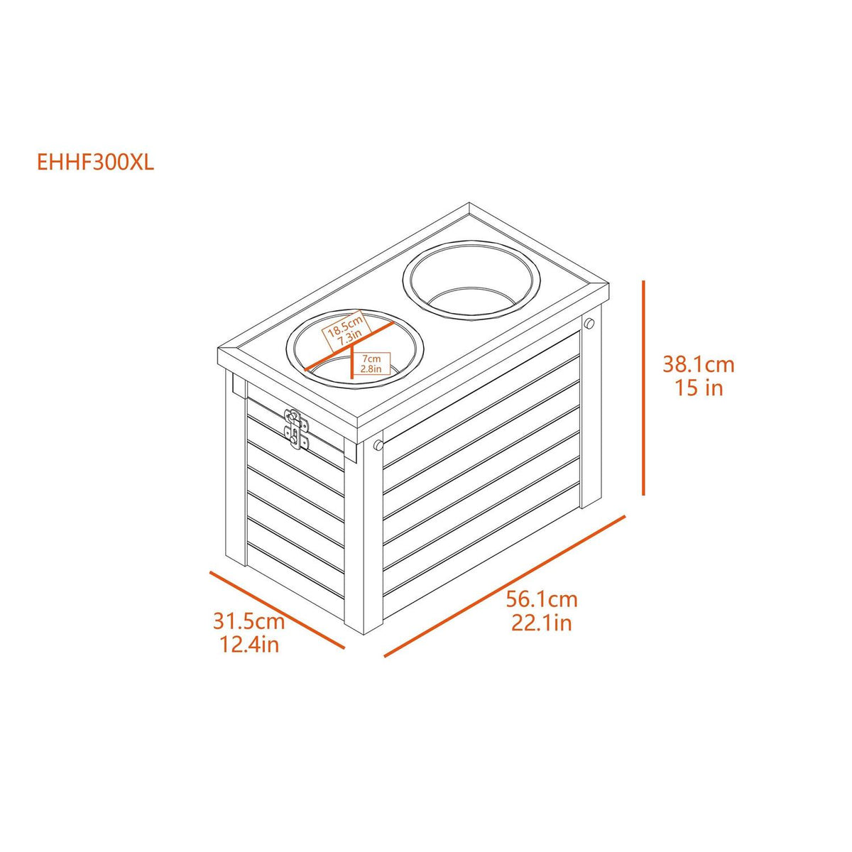 Pet Diner with Storage F11969
