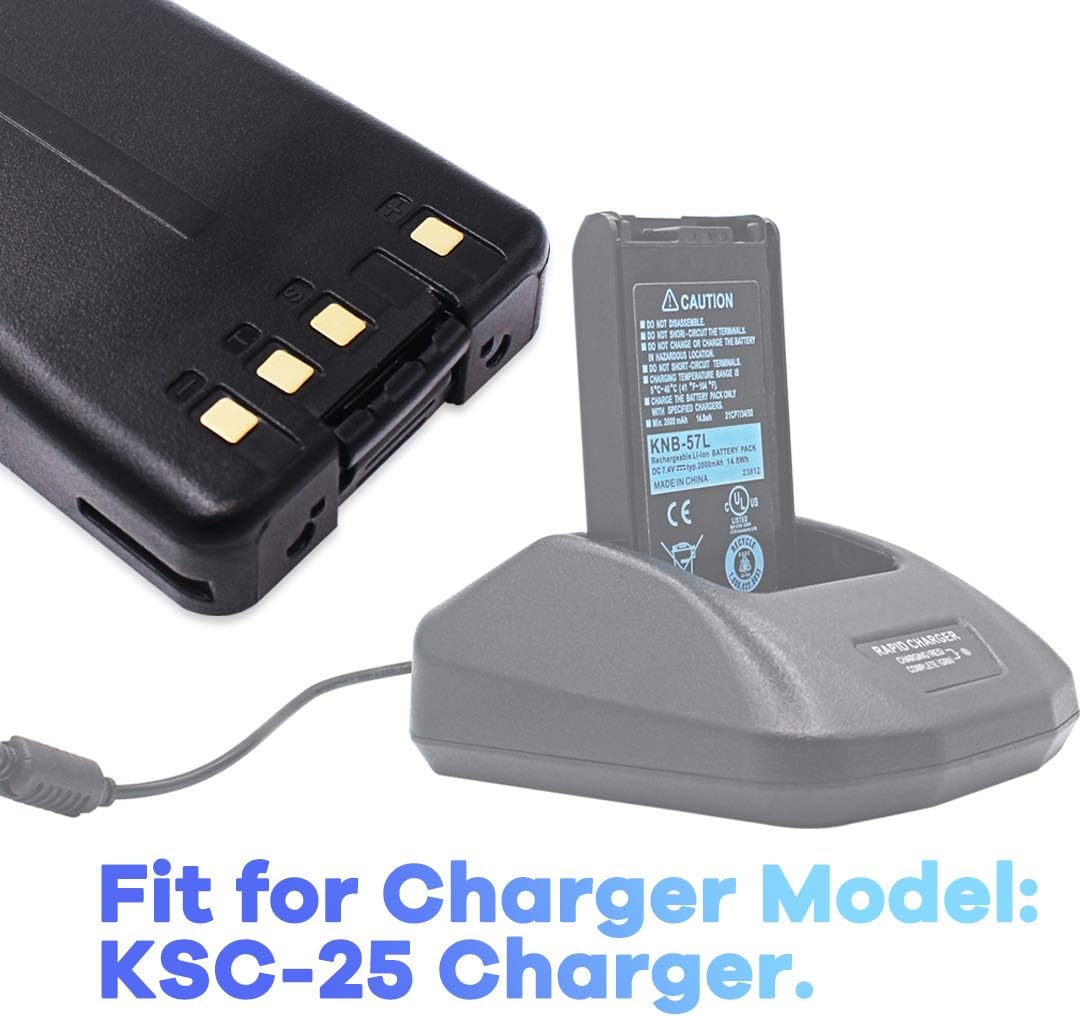 7.4V 2000mAh Rechargeable Li-ion Battery Pack of 2 G4319