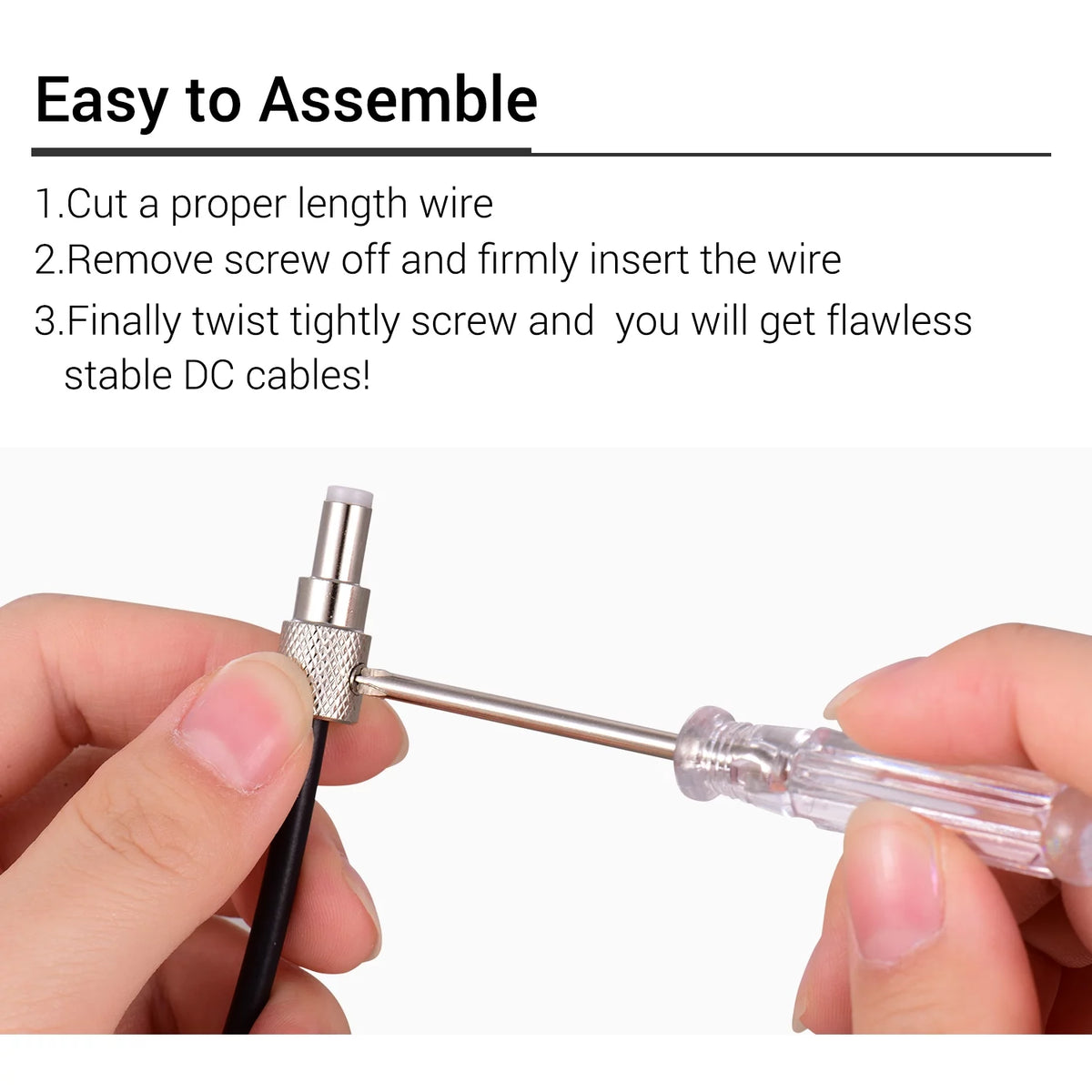 Solderless Guitar Pedal Cable Kit with 12 Plugs I9680