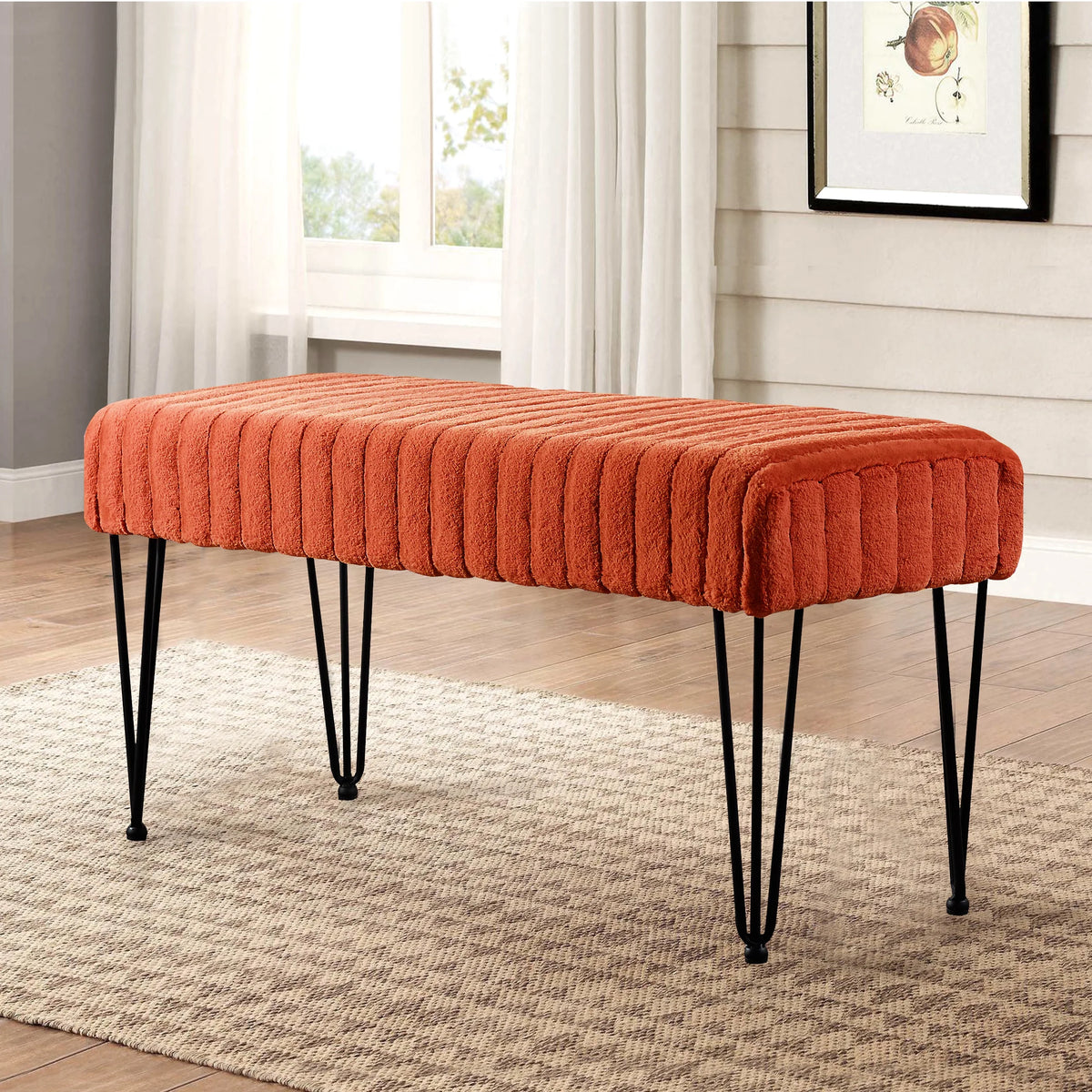 Super Soft Decorative Ottoman 46" x 16" x 22" L26252
