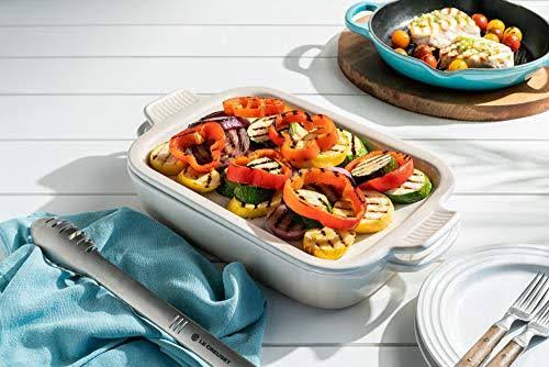 Deep Teal Stoneware Rectangular Dish with Platter Lid L99039