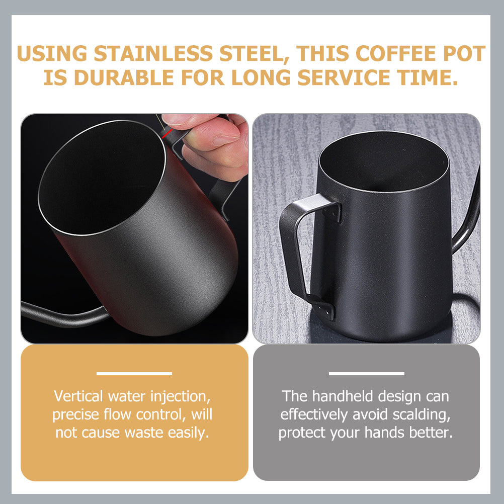 350ml Lidded Coffee Kettle with Long Spout K261021