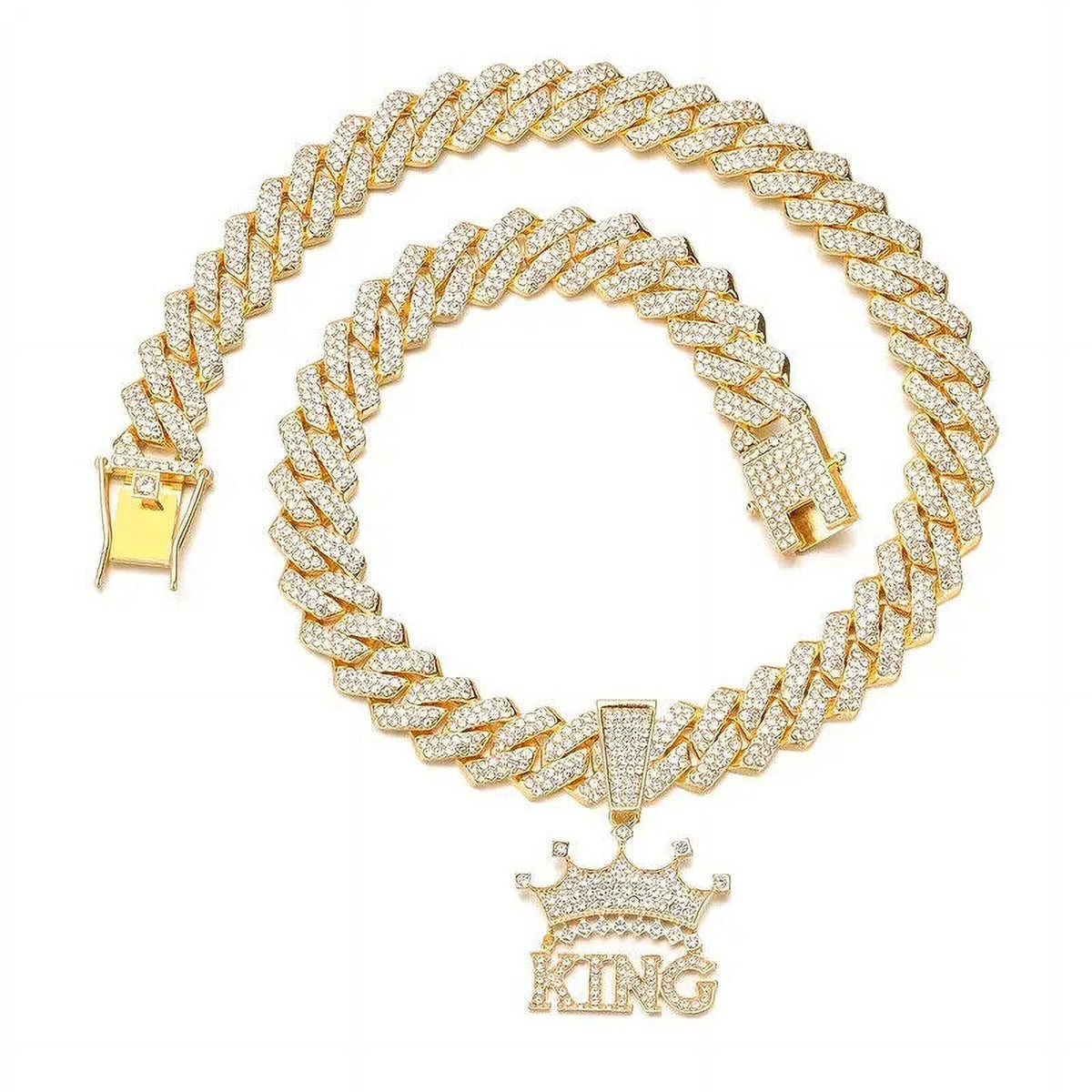 Iced Cubic Zirconia Chain Necklace H36967