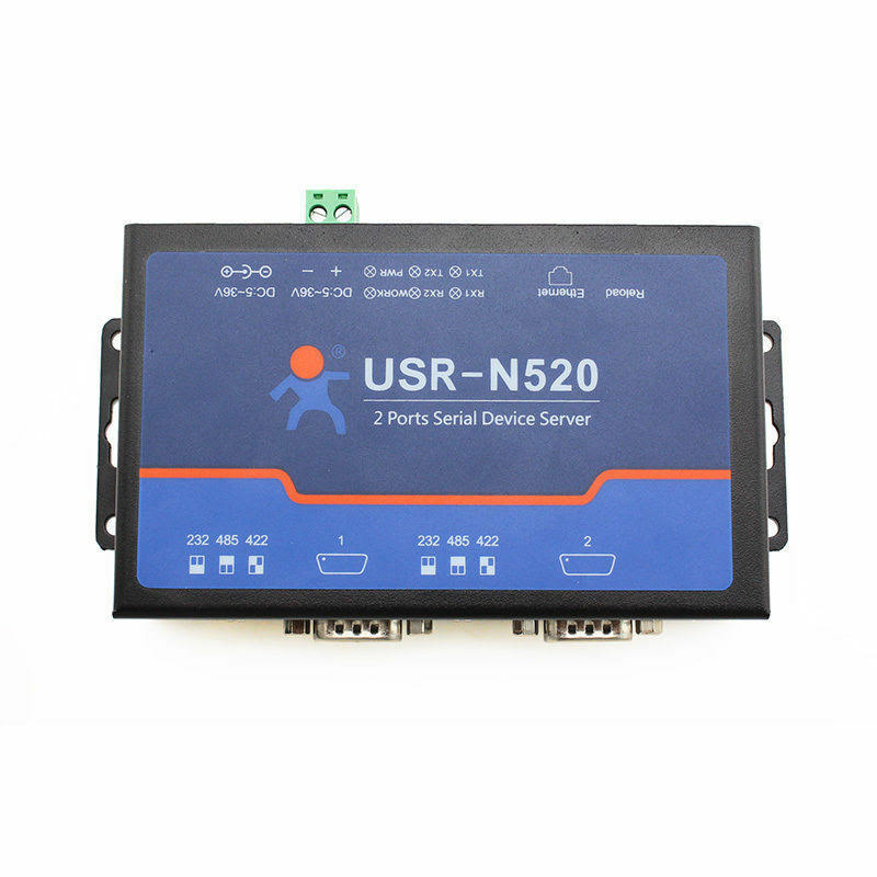 Double Serial Device Server RS232/RS485/RS422 to TCP/RJ45 Converter W10679