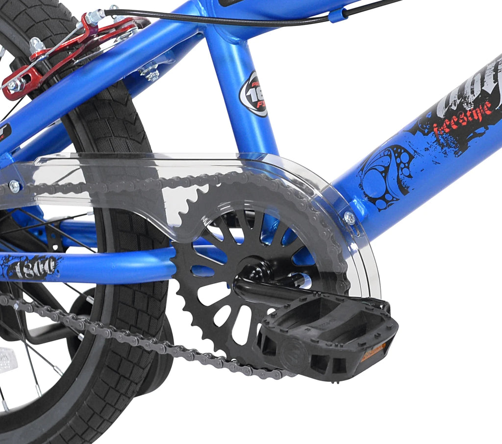 18-inch Blue Freestyle BMX Bicycle P873213