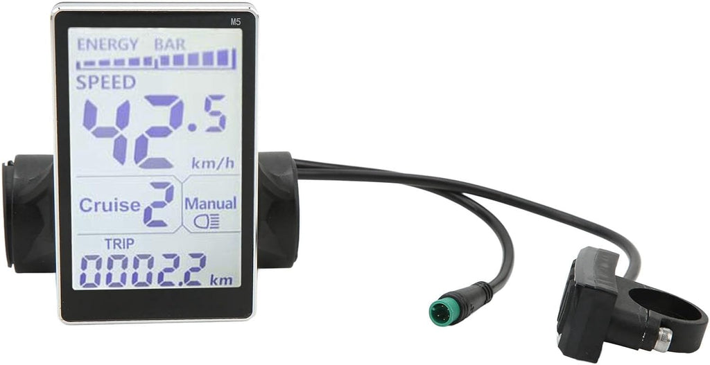 24V 36V 48V 60V 5 Pin M5 LCD Panel Screen for 31.8 22.2mm Handlebar Electric Bikes K350