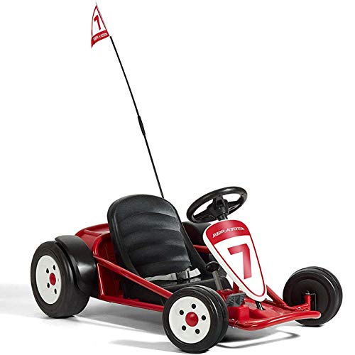36V Battery-Powered Kids Electric Go-Kart with Adjustable Seat, Rubber Wheels, Grey X5205