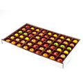 54 Piece Assorted Marzipan Fruit Box Tray 25 oz U621366