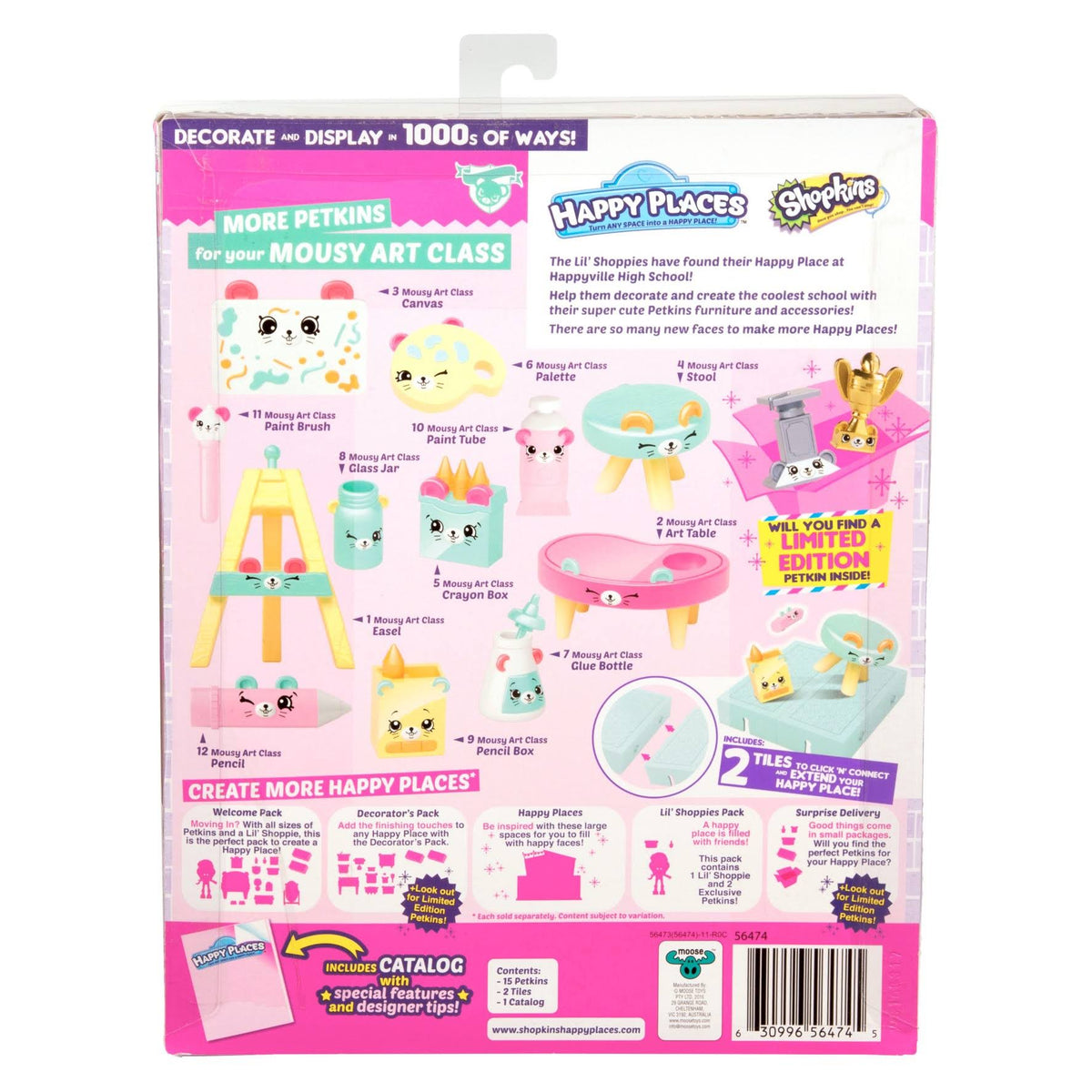 Mousy Art Class Shopkins Decorator Pack P3872