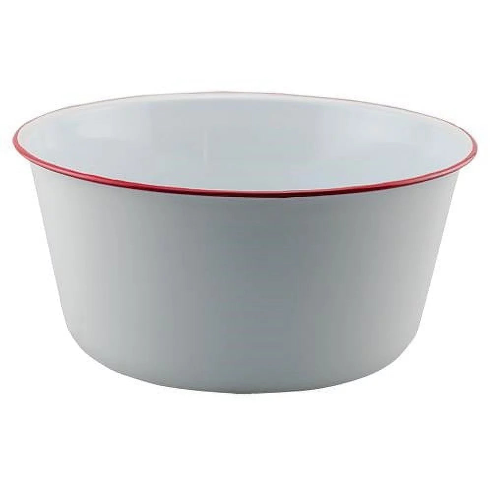 Red Rim Enamel Mixing Bowl X788324