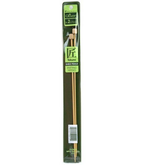 Bamboo Single Point Knitting Needles Size 2 Y76049