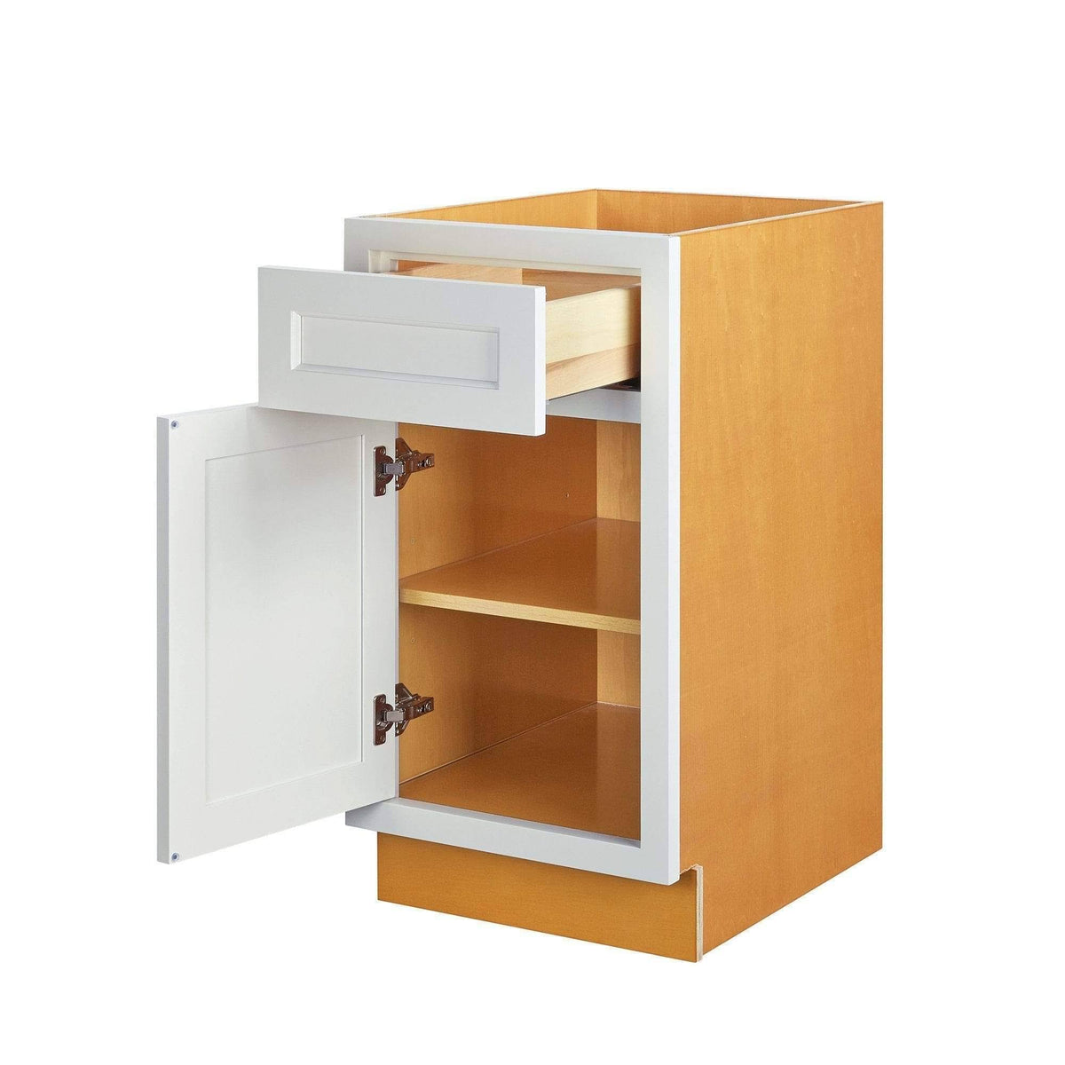 White Inset Raised Panel Base Cabinet N967042
